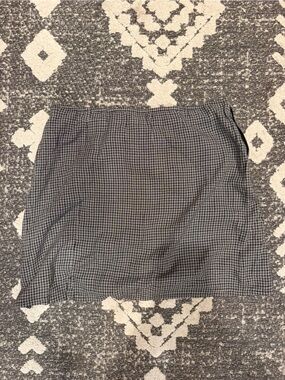 Black & White Gingham Skirt
